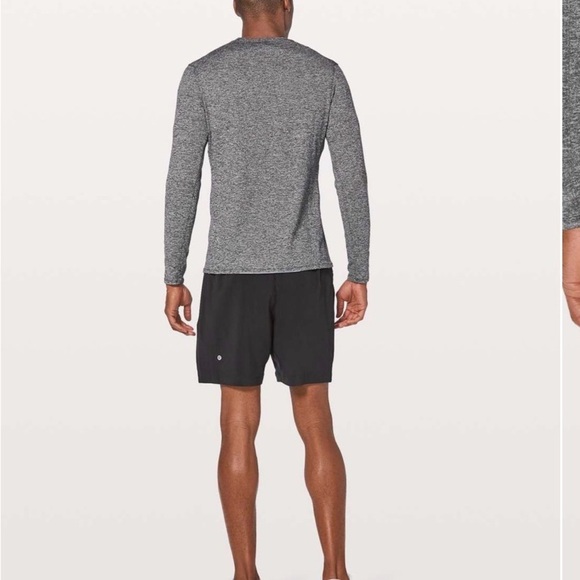 lululemon athletica Men's Long Sleeve Shirt in Dark Gray - Picture 4 of 4